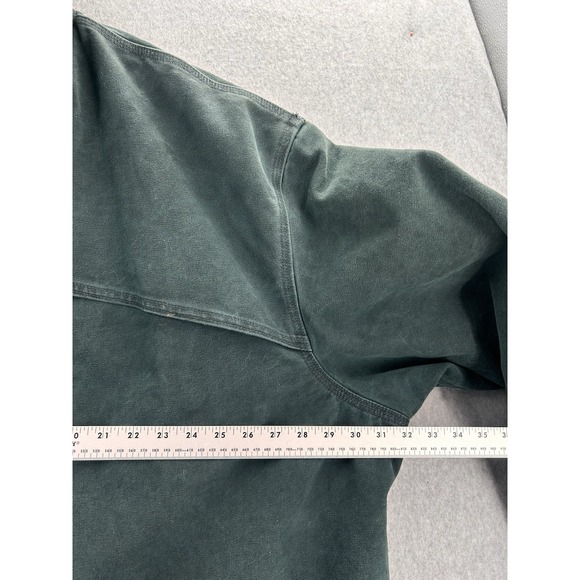 Vintage 90s Carhartt Blanket Lined Green Chore Barn Coat Ext Size 4XL Made USA - Picture 9 of 10